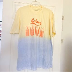 Taylor Swift Blue & Yellow YNTCD Lover Tshirt XL